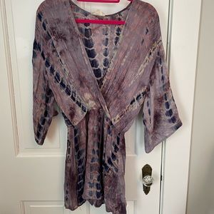 Tie Dye Shorts Romper